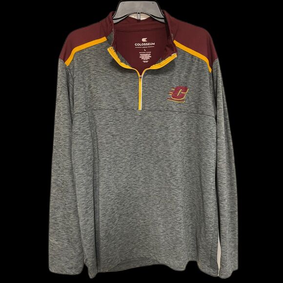 Central Michigan University Chips Pullover Shirt Colosseum L MAC - Picture 1 of 3
